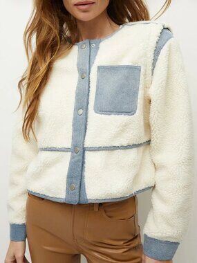 Veronica Beard Surrey Sherpa Jacket - Size Medium